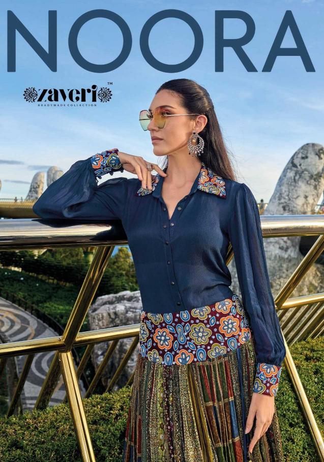 Zaveri Noora Series 1226 Full Stitch Chinon Shirt with Skirt in SuratZaveri Noora Series 1226 Full Stitch Chinon Shirt with Skirt in Surat