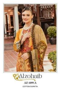 alzohaib 1099 pure cotton print Wholesale Salwar Kameez in Surat