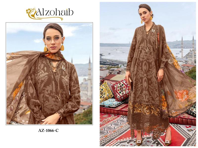 ALZOHAIB D.No. 1066 Pure Cotton Wholesale Salwar Kameez in Surat