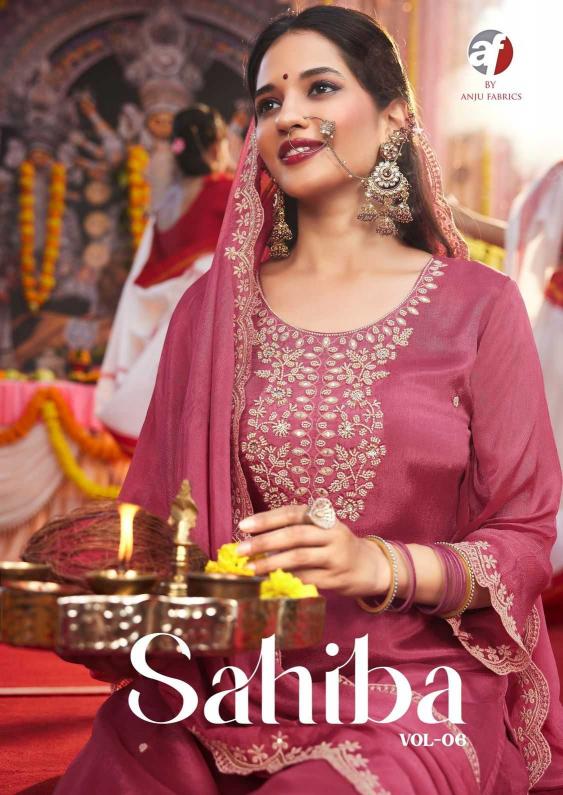 anju fab sahiba vol 6 series 4011-4016 CHINON Wholesale Salwar Kameez in Surat