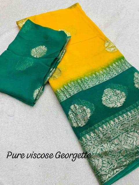 ARPITA-2 Viscose Georgette 2D Dying Wholesale Saree in Surat