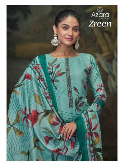 AZARA Radhika Fashion Zreen Series 30001-30004 Cambric Cotton Unique Print Wholesale Salwar Kameez in Surat