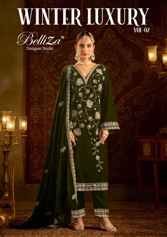 belliza winter luxury vol 2 series 991001-991004 VELVET Wholesale Salwar Kameez in Surat