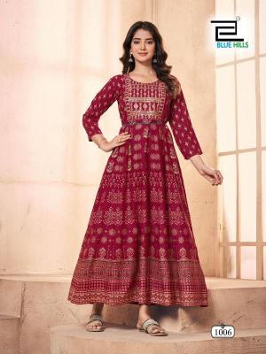 blue hills festival pro max series 1001-1008 RAYON  14KG Wholesale gown in Surat