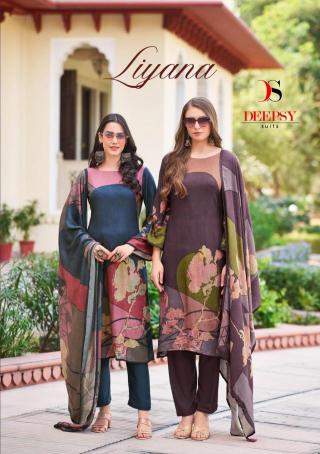 deepsy suits liyana series 1001-1004 Pure Visocse pashmina Wholesale Salwar Kameez in Surat