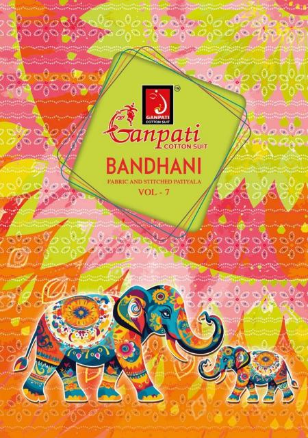 Ganpati Bandhani Vol-7 series 701-715 Pure Cotton Wholesale Salwar Kameez in Surat