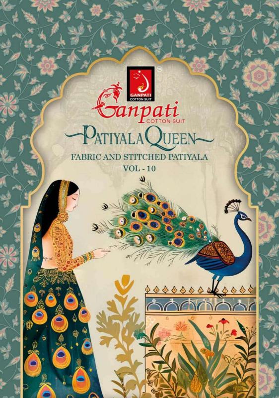 Ganpati Patiyala Queen Patiyala Vol-10 series 2166-2180 Pure Cotton Wholesale Salwar Kameez in Surat