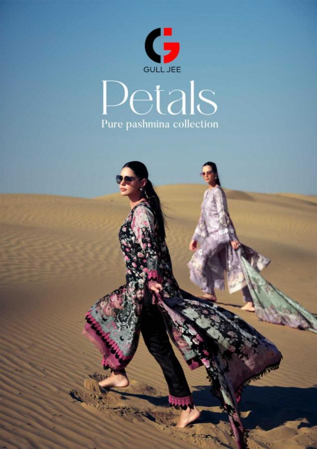 gull jee petals series 36001-36006 Pure Visocse pashmina Wholesale Salwar Kameez in Surat