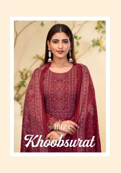 ibiza khoobsurat series 1421-1424 PURE VISCOSE PASHMINA Wholesale Salwar Kameez in Surat