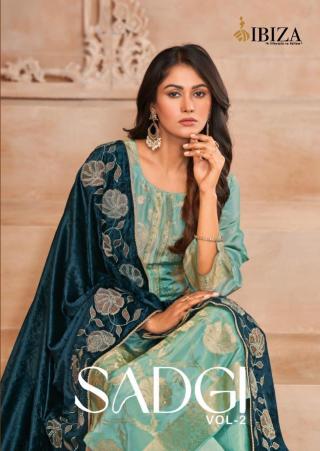 ibiza sadgi vol 2 series 1401-1404 PURE SILK JACQUARD Wholesale Salwar Kameez in Surat