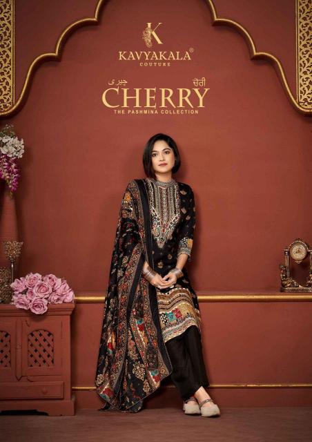 kavya kala cherry series 1001-1006 PASHMINA Wholesale Salwar Kameez in Surat