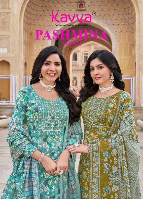 kavya pashmina vol 11 series 11001-11010 COTTON Wholesale Salwar Kameez in Surat