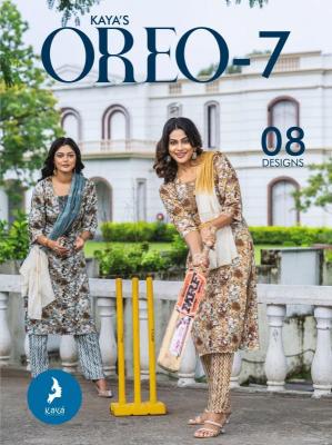 kaya oreo vol 7 series 701-708 RAYON Wholesale Salwar Kameez in Surat