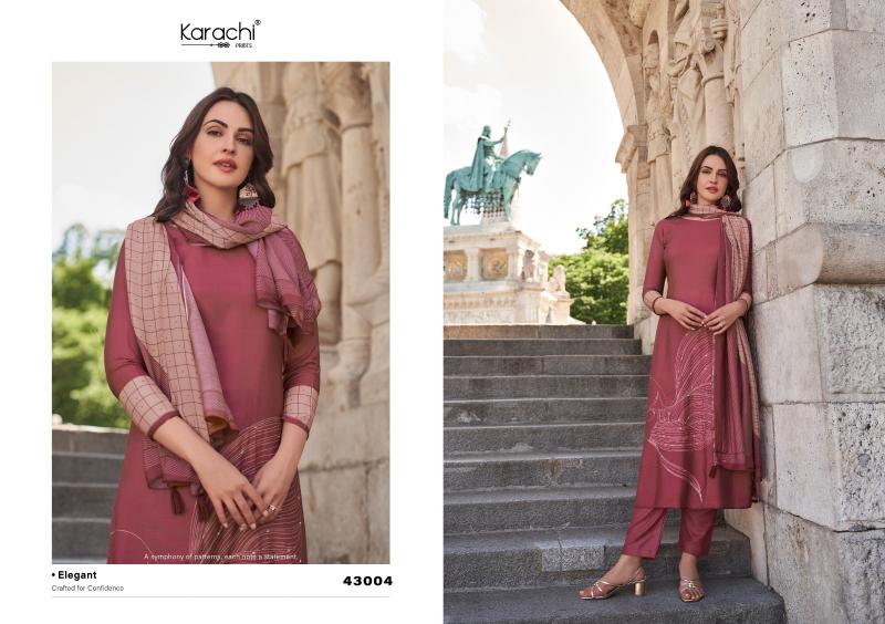 kesar karachi diva series 43001-43004 MUSLIN Wholesale Salwar Kameez in Surat