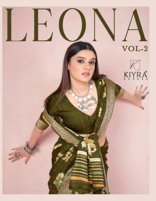 kiyra saree leona vol 2 series 1001-1006 MASMELLO Wholesale Saree in Surat