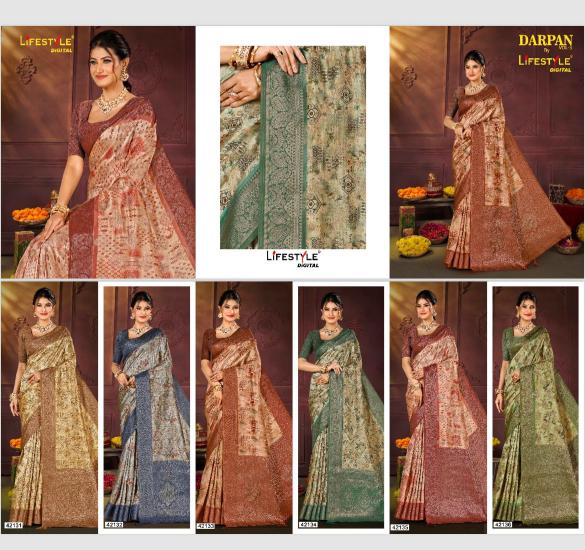 lifestyle darpan vol 3 series 42131-42136 fancy Wholesale Saree in Surat