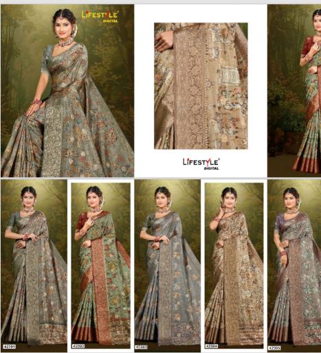 lifestyle gota goti vol 3 SERIES 42391-42396 fancy Wholesale Saree in Surat