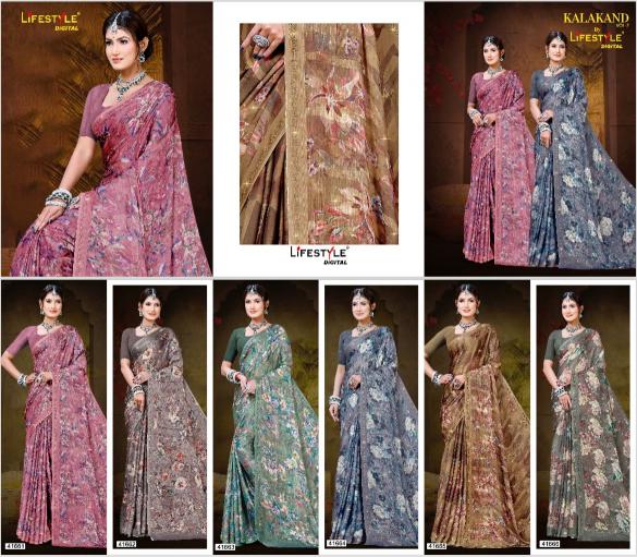 lifestyle kalakand vol 2 SERIES 41661-41666 fancy Wholesale Saree in Surat