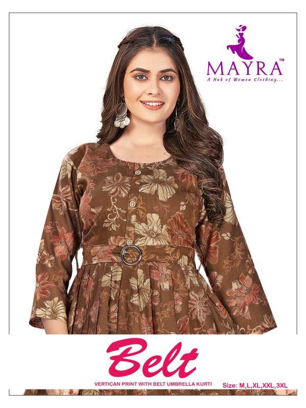 mayra belt series 91196-91201 VERTICAN PRINT Wholesale kurti in Surat