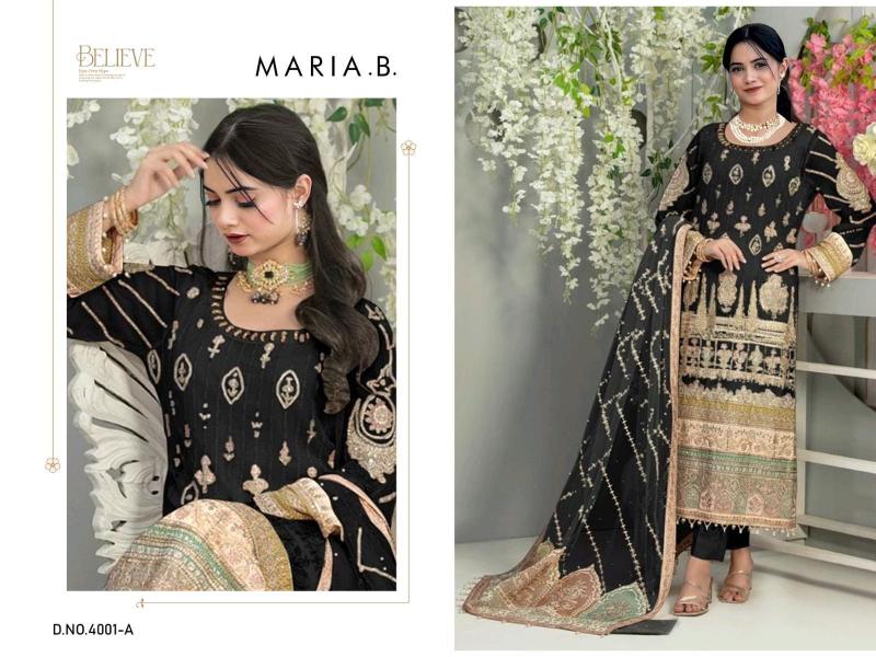 Mehboob Tex Design No 4001 Georgette with Heavy Embroidery Wholesale Salwar Kameez in Surat