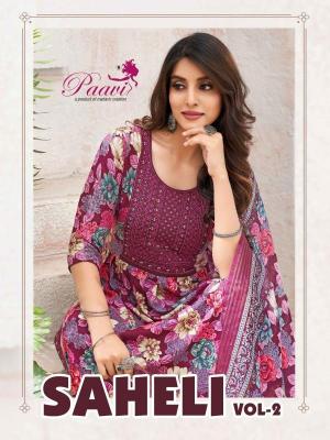 paavi saheli vol 2 series 2001-2008 PORTION PRINT Wholesale Salwar Kameez in Surat