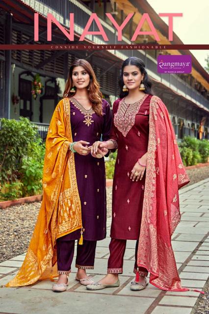 rangmaya inayat series 101-108 VATICAN Wholesale Salwar Kameez in Surat