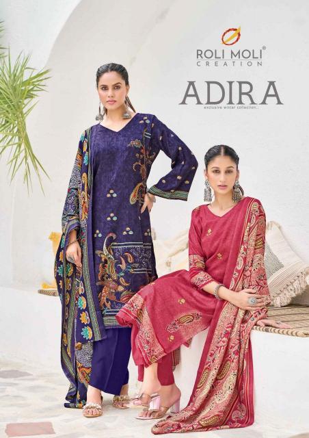 roli moli adira series 1001-1008 PASHMINA Wholesale Salwar Kameez in Surat