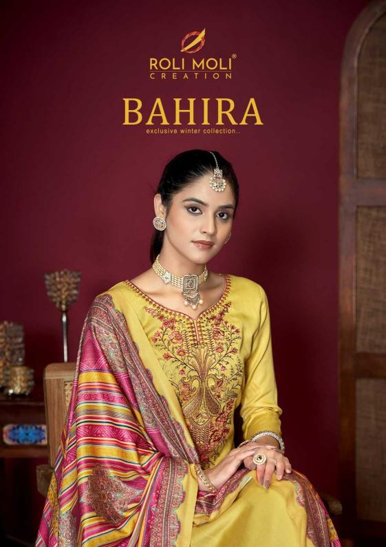 roli moli bahira series 1001-1006 PASHMINA Wholesale Salwar Kameez in Surat