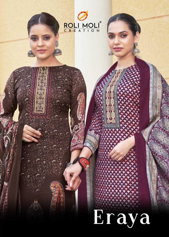 roli moli eraya series 9001-9008 PASHMINA Wholesale Salwar Kameez in Surat