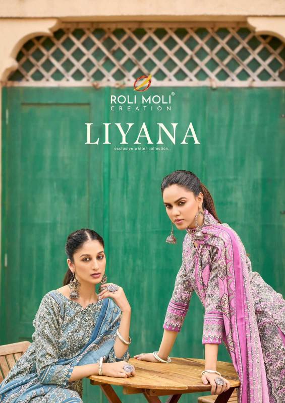 roli moli liyana series 1001-1008 PASHMINA Wholesale Salwar Kameez in Surat