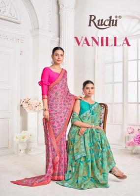 ruchi vanilla vol 8 series 33601-33603 Chiffon Wholesale Saree in Surat