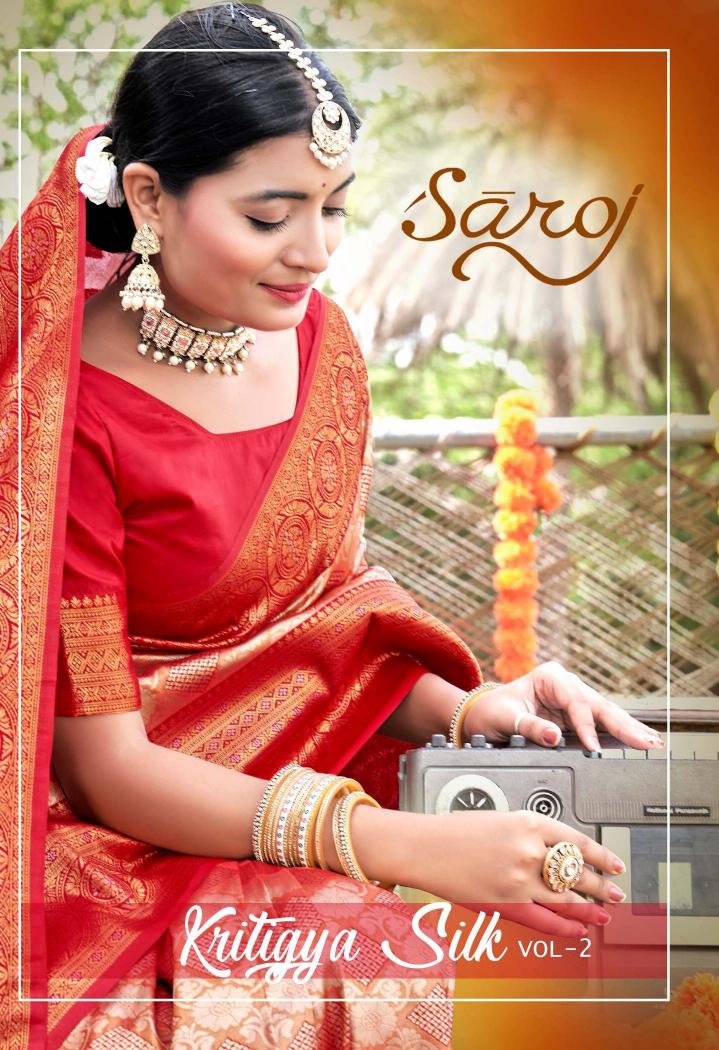 Saroj Kritigya Silk vol 2 series 1001-1006 Silk Wholesale Saree in Surat