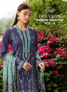 shree fabs chevron premium collection vol 8 series 3693-3700 PURE COTTON Wholesale Salwar Kameez in Surat