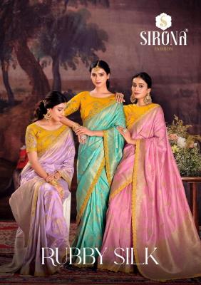 sirona fashion rubby silk series 1001-1009 DOLA SILK Wholesale Saree in Surat