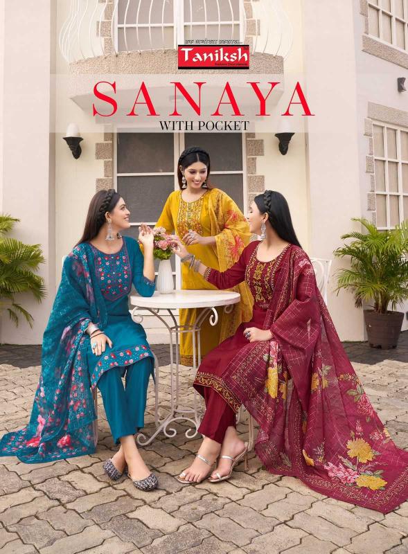 taniksh sanaya series 1001-1008 VERTICAL Wholesale Salwar Kameez in Surat