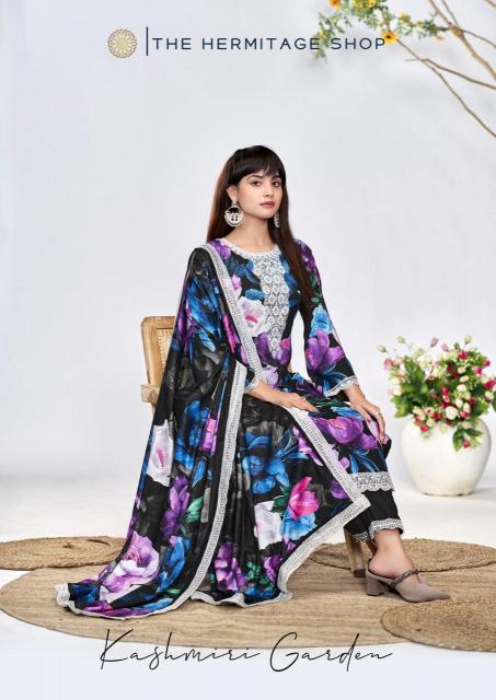 the hermitage kashmiri garden series 1001-1006 VISCOSE LAWN Wholesale Salwar Kameez in Surat