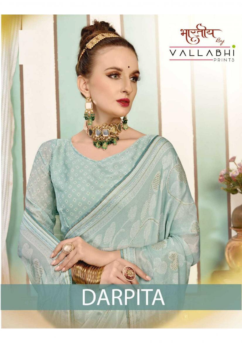 vallabhi prints darpita series 31291-31296 GEORGETTE  Wholesale Saree in Surat