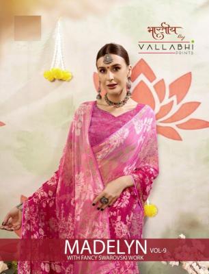 vallabhi prints madelyn vol 9 series 30981-30896 CHIFFON Wholesale Saree in Surat