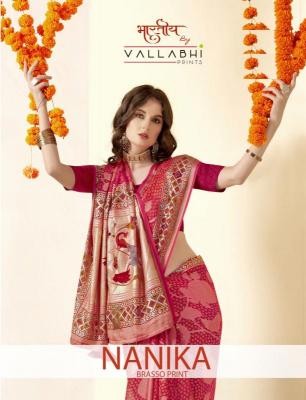 vallabhi prints nanika series 30611-30616 BRASSO Wholesale Saree in Surat