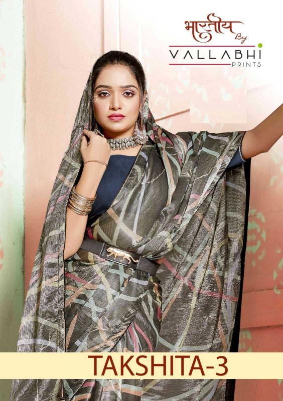 vallabhi prints takshita vol 3 series 28201-28206 BRASSO Wholesale Saree in Surat