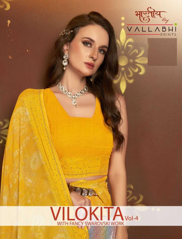 vallabhi prints vilokita vol 4 series 31321-31326 GEORGETTE Wholesale Saree in Surat