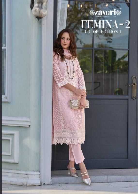 zaveri femina vol 2 color edition 1 series 1279 Soft organza Wholesale Salwar Kameez in Surat