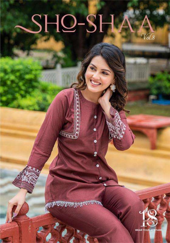 18 attitude sho-shaa vol 8 series 801-807 VISCOSE Wholesale kurti in Surat