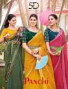 5d designer panchi series 40645-40650 CHIFFON Wholesale Saree in Surat