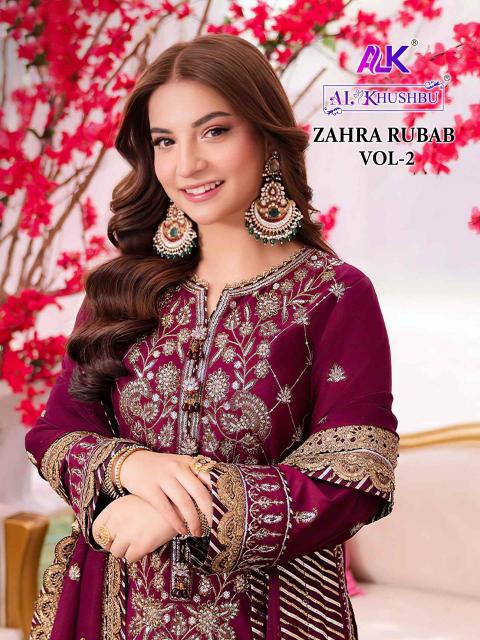 al khushbu zahra rubab vol 2 series 6024-6026 GEORGETTE Wholesale Salwar Kameez in Surat