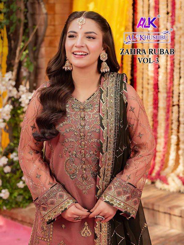 al khushbu zahra rubab vol 3 series 6009-6011 GEORGETTE wholesale salwar kameez in surat