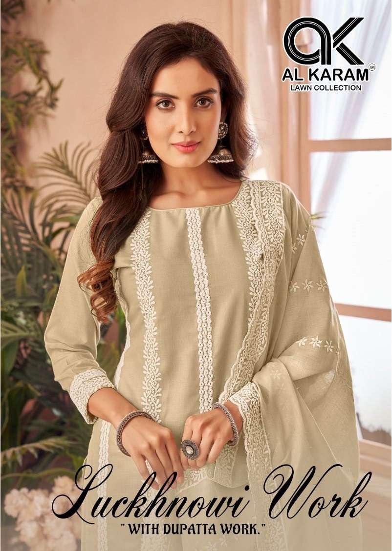 Alkaram Luckhnowi Work Vol-01 series 1001-1004 Pure Cotton wholesale salwar kameez in surat