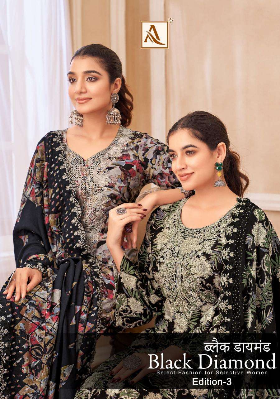 alok black diamond vol 3 series 1715001-1715008 Pure Reyon Wholesale Salwar Kameez in Surat