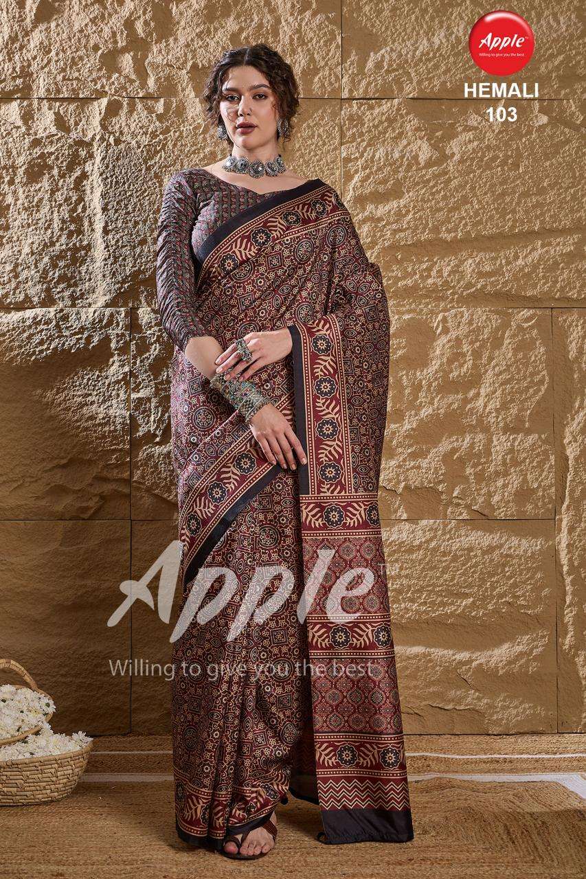 apple hemali vol 1 series 101-108 DOLPHIN SP wholesale saree in surat 