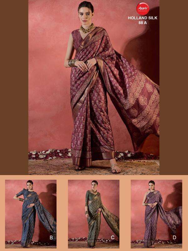 apple holland silk wholesale saree in surat 